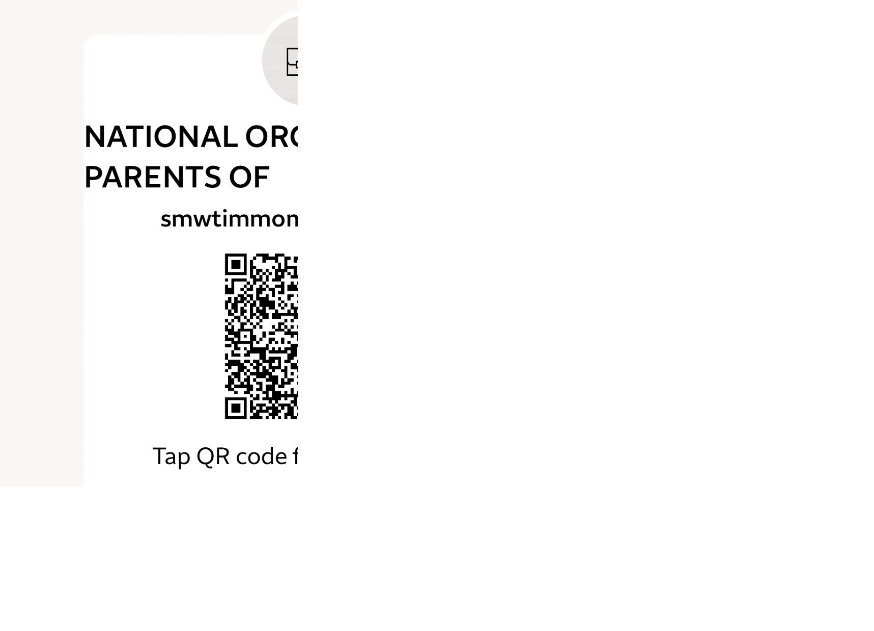 NOPBC Zelle payment QR code