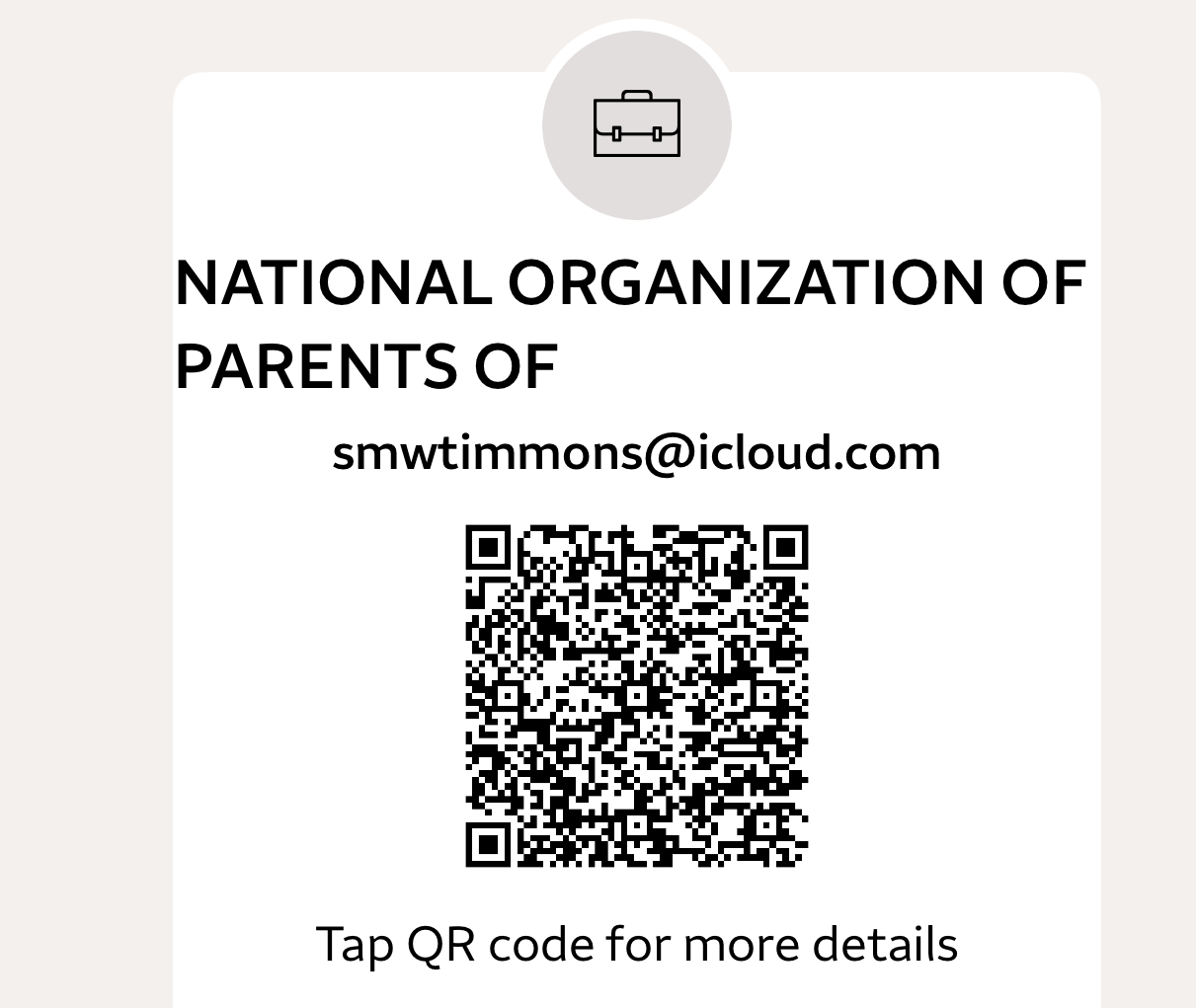 NOPBC Zelle payment QR code